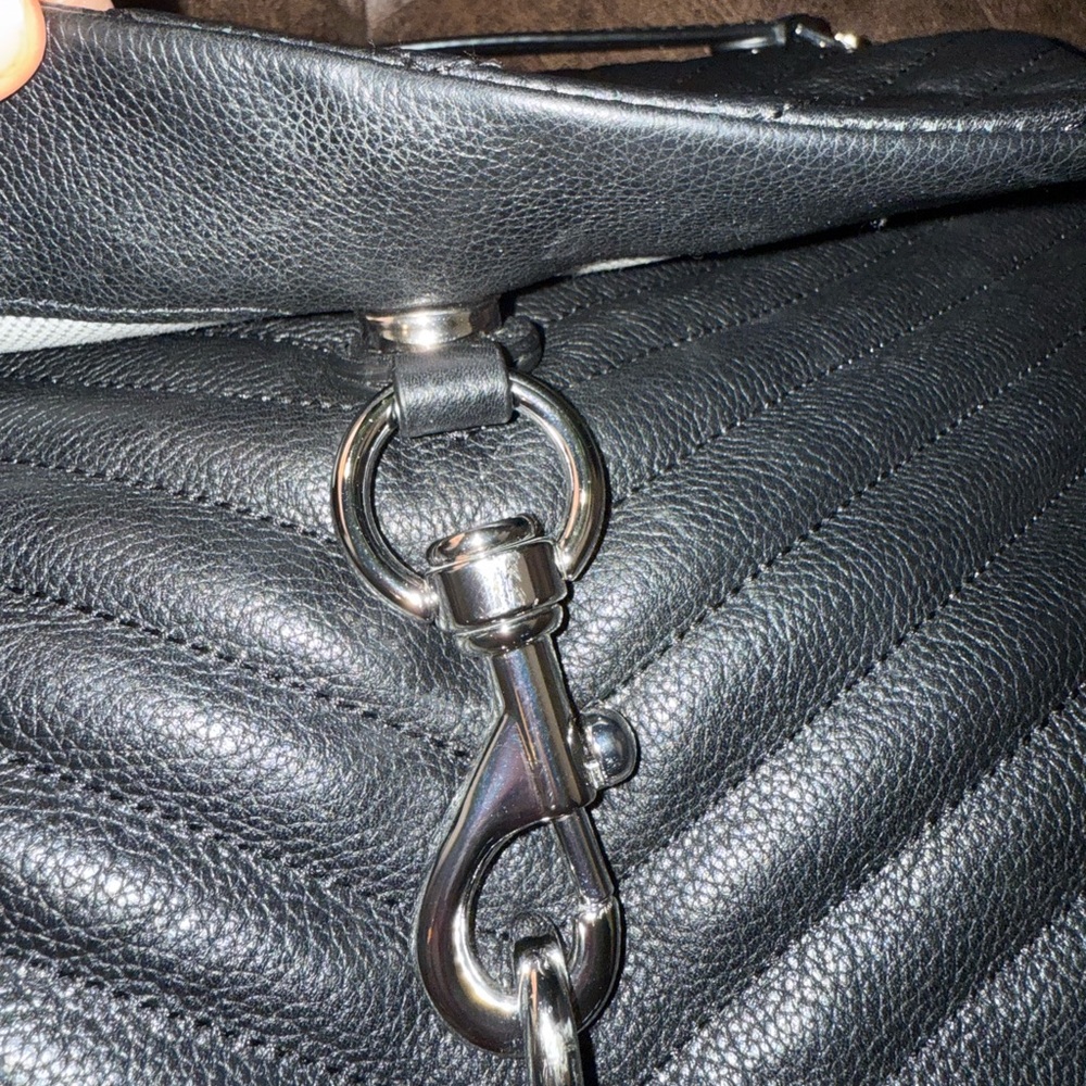 Rebecca Minkoff Eddie Crossbody Black Quilted Leather Bag - Picture 5 of 16